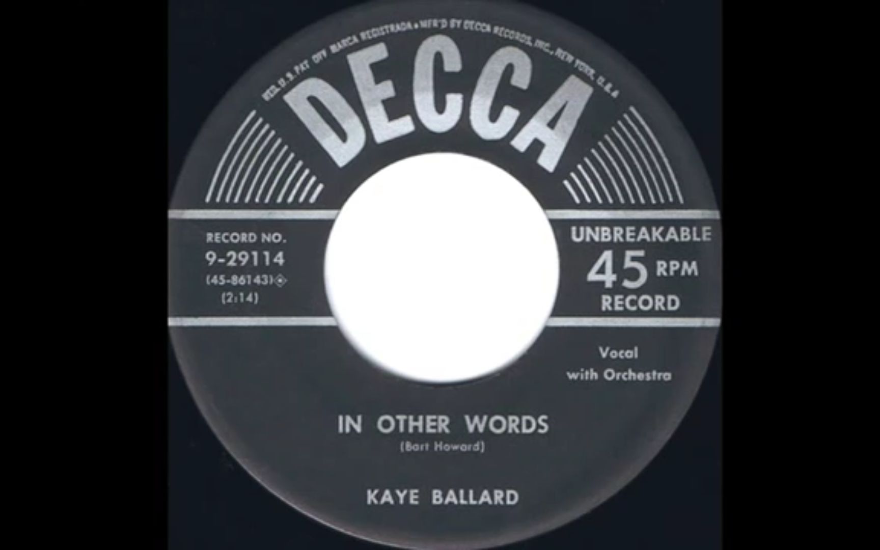 Fly Me To The Moon的原始版本In Other Words (original)1954年版——Kaye Ballard哔哩哔哩bilibili