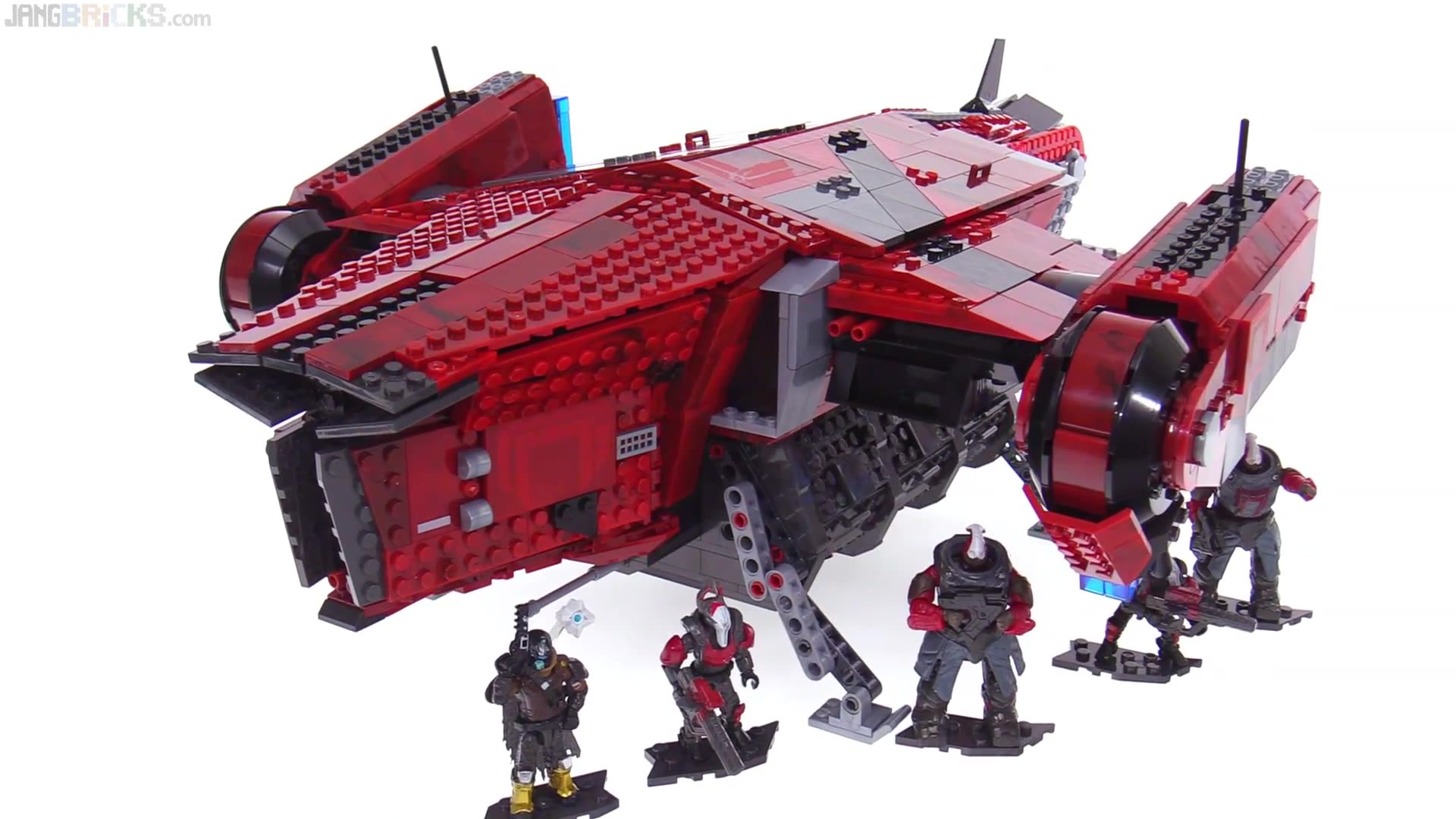 [图]美家宝命运收割者登陆舰测评 Mega Construx Destiny 2 Cabal Harvester Dropship review!