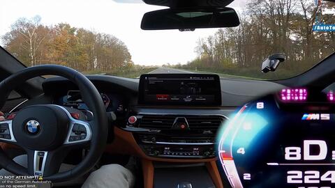 BMW M5 E61 V10 Touring *337km/h* REVIEW on AUTOBAHN by AutoTopNL 