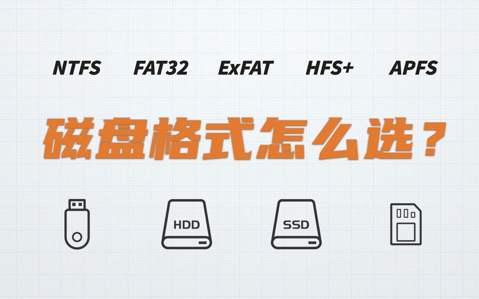 【黄杨】移动硬盘格式该怎么选?哔哩哔哩bilibili