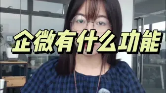 企微有什么功能？