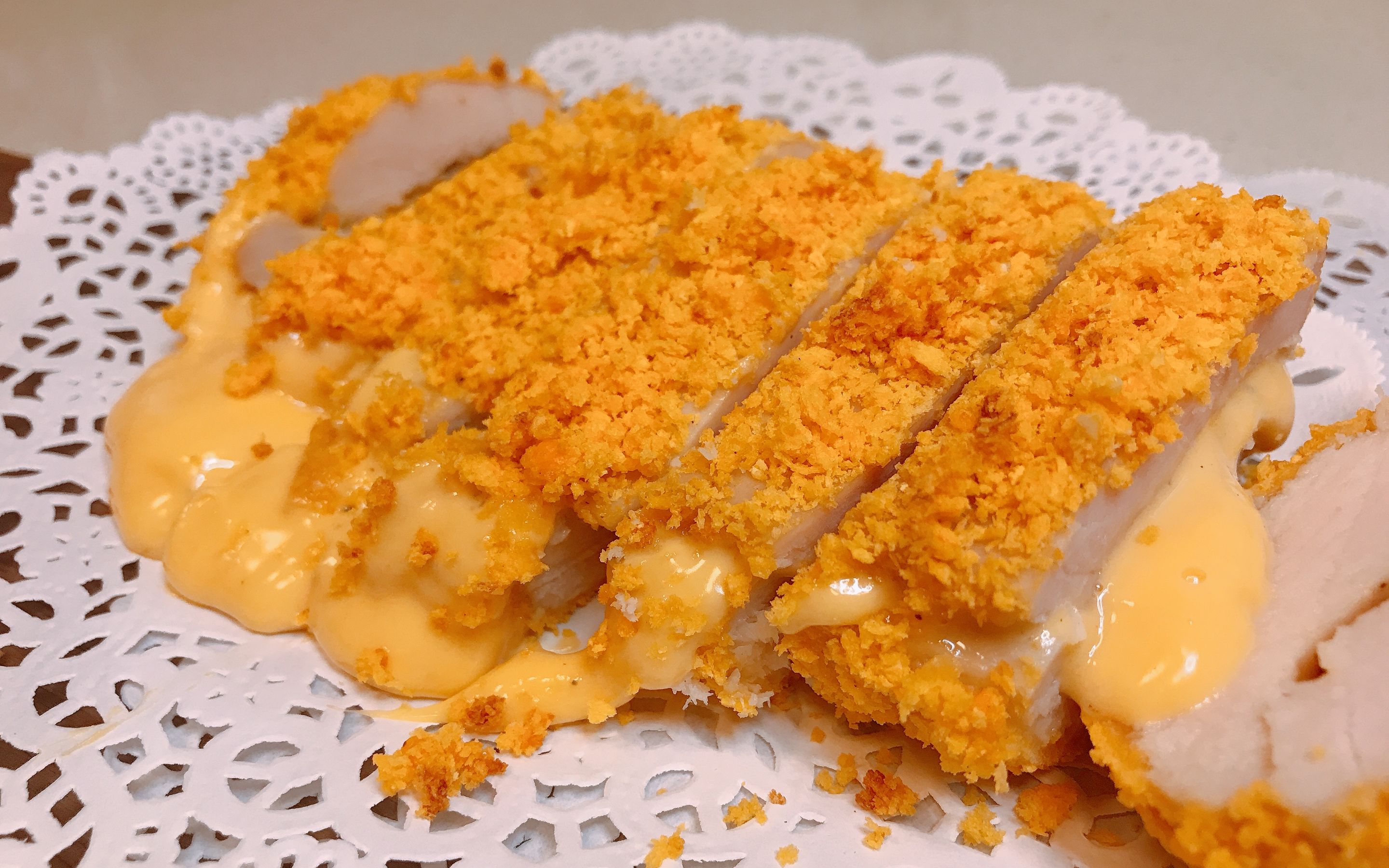 活动作品【爆浆芝士鸡排】无油烤制~外酥里嫩