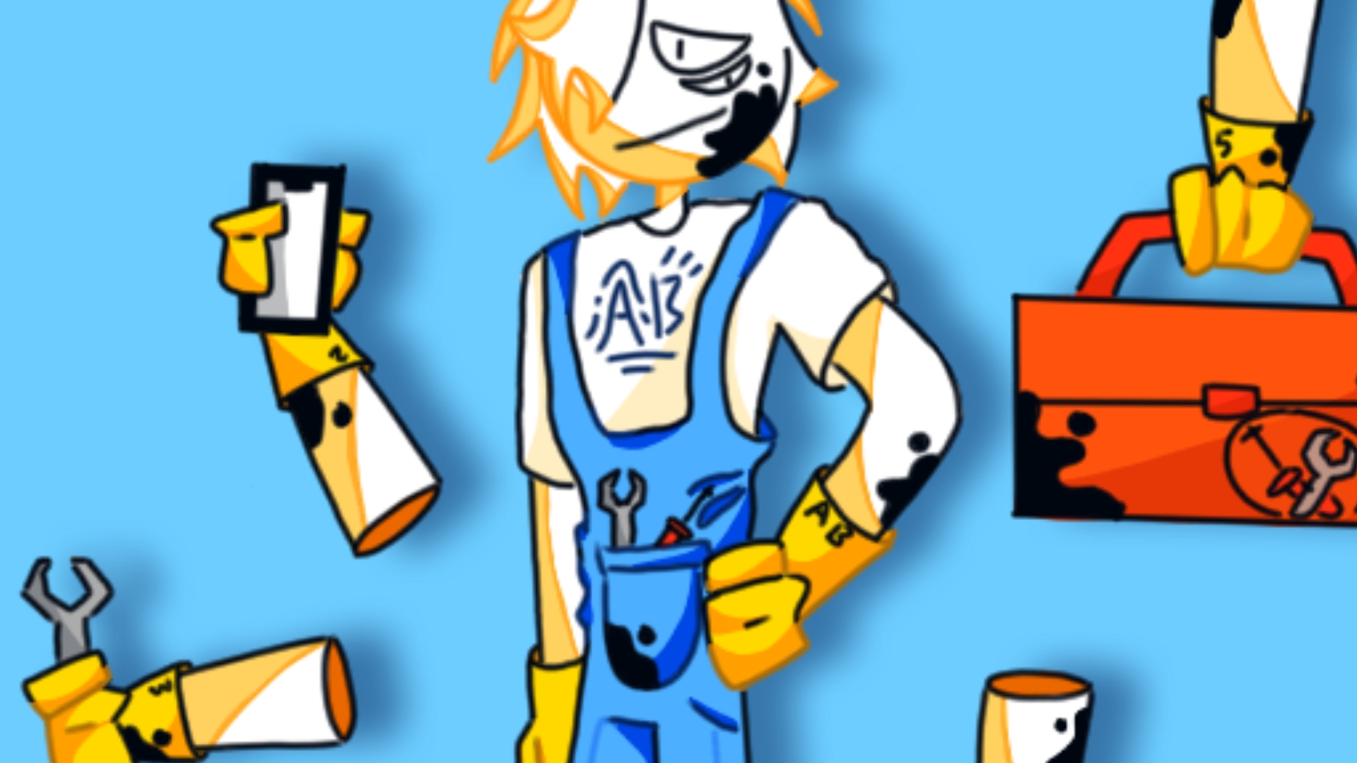 【oc/柴设/绘画过程】10