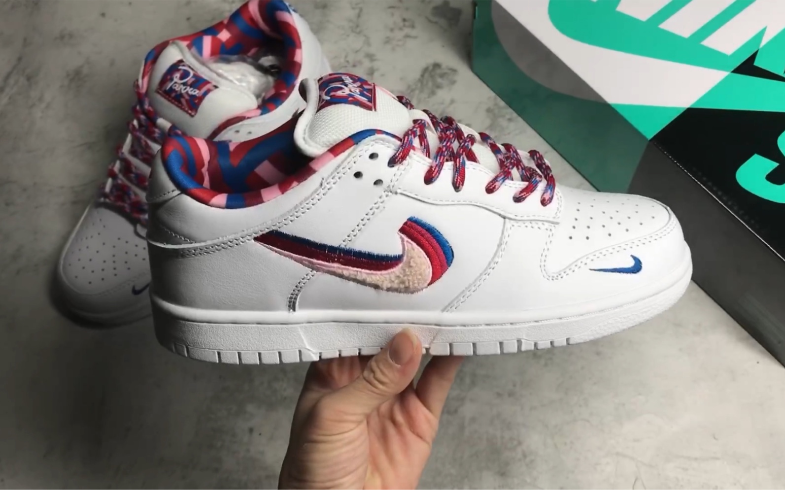 【全方位实拍】parra × nike dunk low 糖果色彩钩 牛奶白