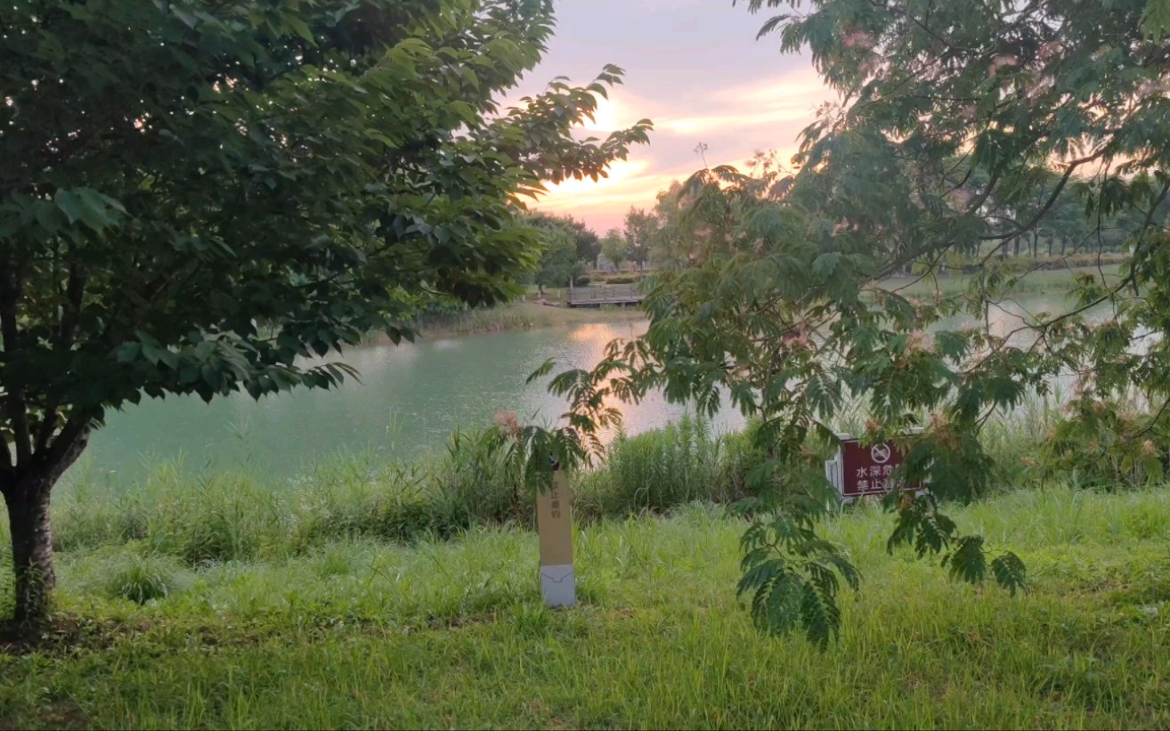 苏州也有宝石绿之杵山生态园碧水夕照