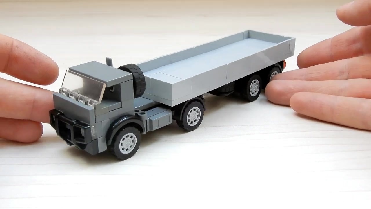 小型乐高半自卸拖车(更新版本 4k)