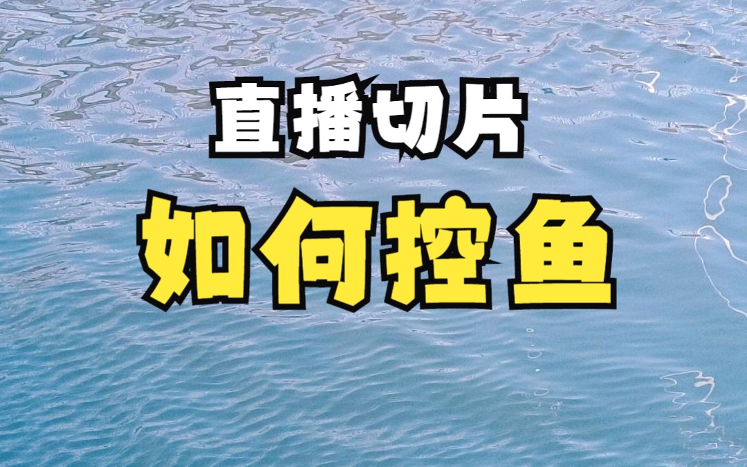 【直播切片教学】老奥如何控鱼?教学