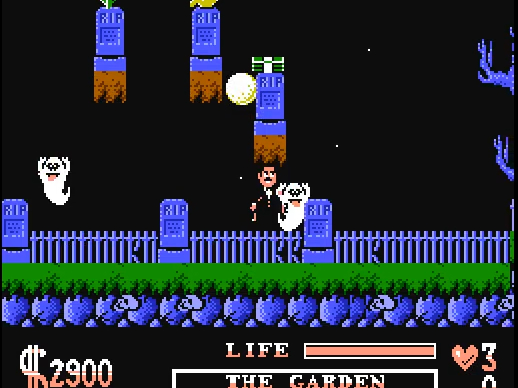 fc 阿达一族2(按选择键无敌)通关视频