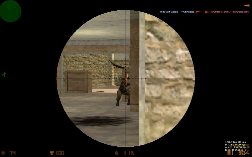 3,4名决赛 地图:de_tuscan 应小伙伴要求发个aslak的主视角,cs1