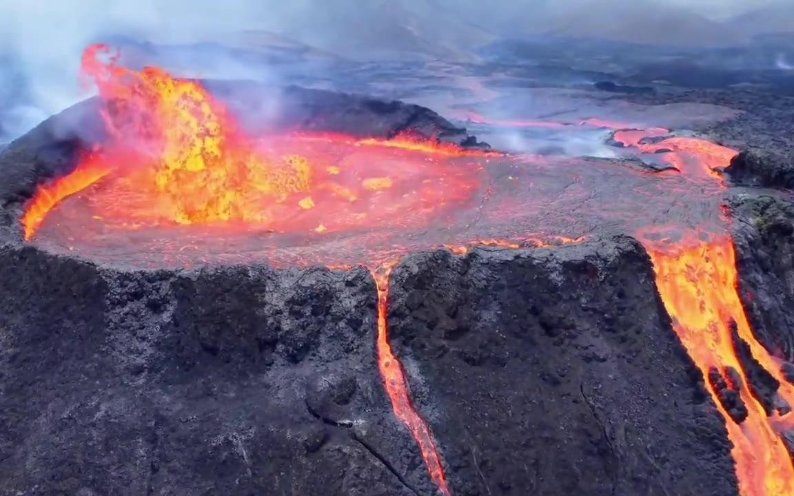 【自然奇观】火山喷发,自然奇观,视觉震撼 高清火山口视频,让你近距离