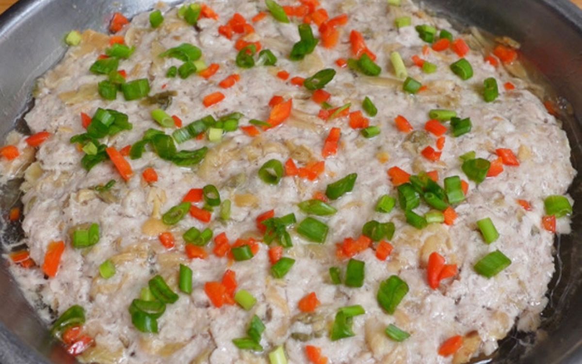 9890冬菜蒸肉饼这样做99鲜嫩多汁 ,好吃又营养,大人小孩都爱吃