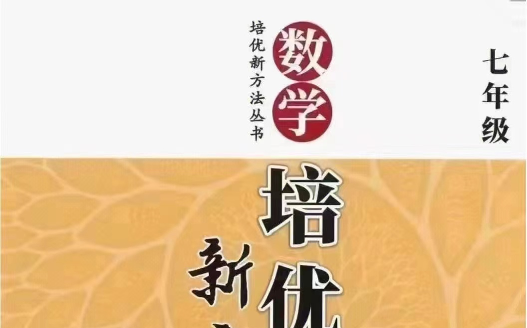 [图]人教版七年级数学，黄东坡【数学培优新方法-]初中7,8.9全套共296课视频+PDF