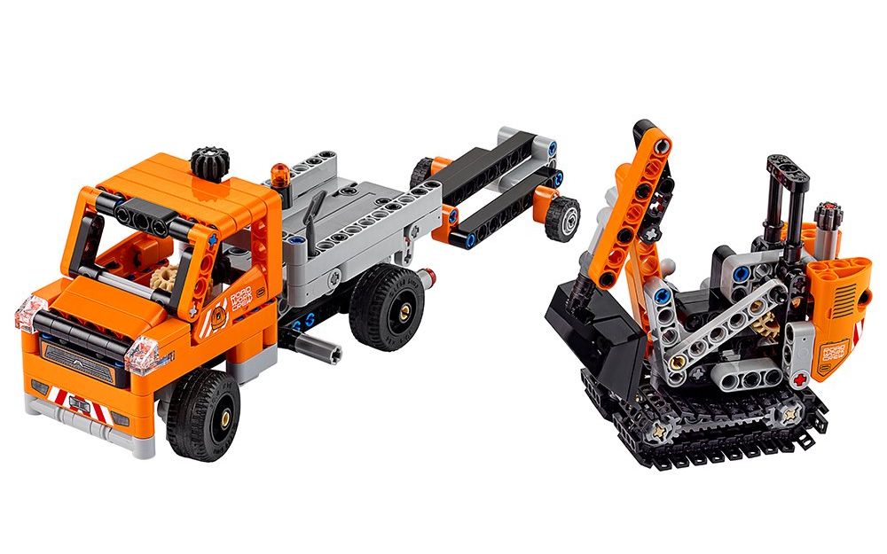 乐高 lego 42060 科技机械组 道路施工车队修路工程车组合 2017速拼