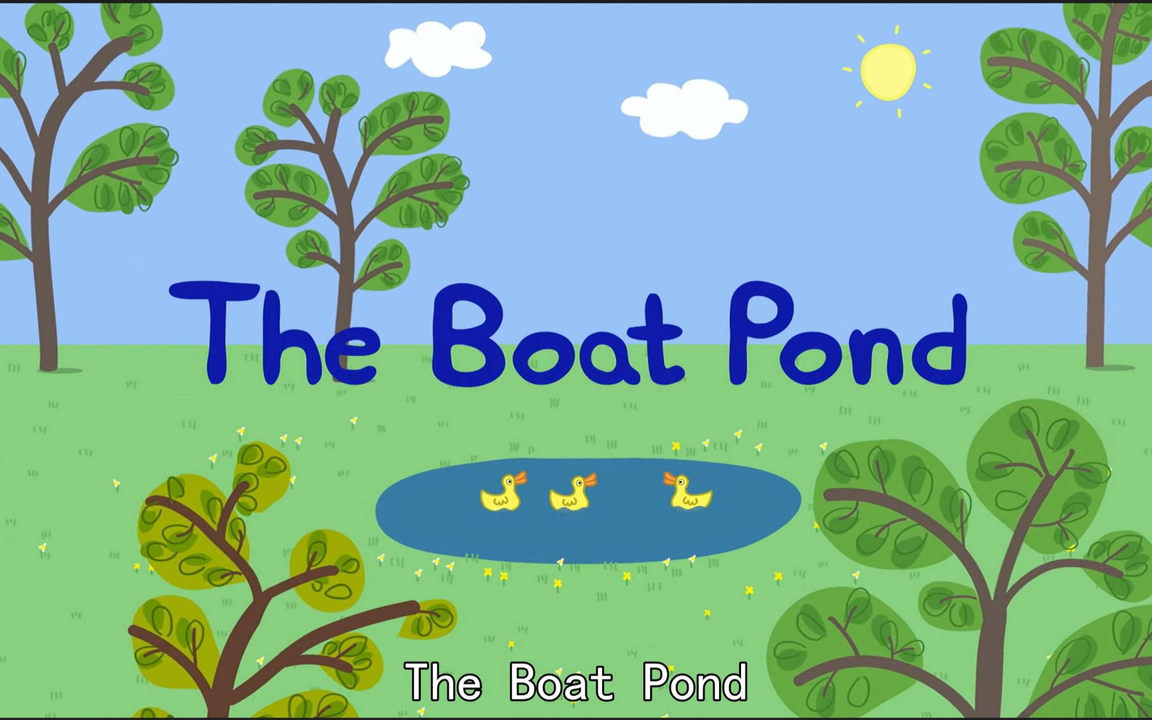 (小猪佩奇)the boat pond【英文字幕】