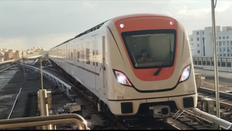广州地铁14号线b14型列车14x065-066新和站折返