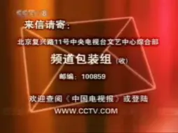 Download Video: 【童年回忆】2007.8.13 CCTV8开台国歌和频道ID