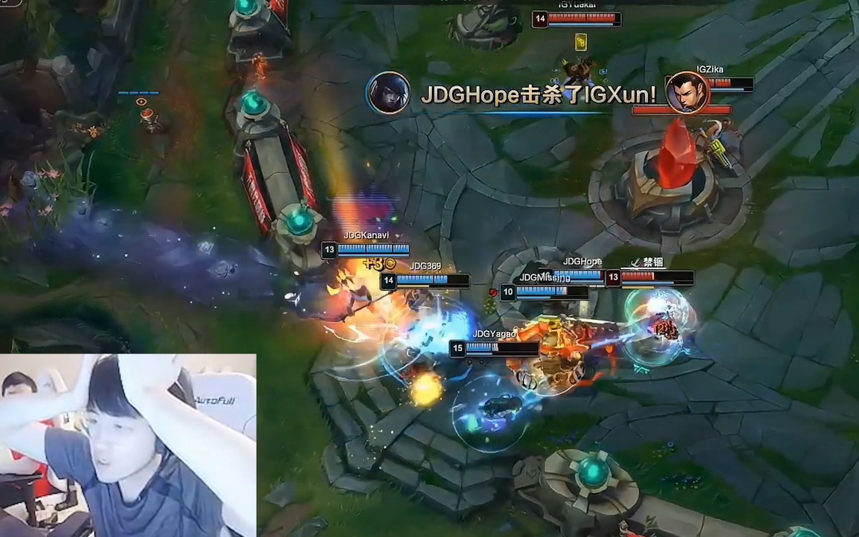 姿态看jdgvsigwink首秀被五人骑脸爆杀kanavi破败王80杀疯了