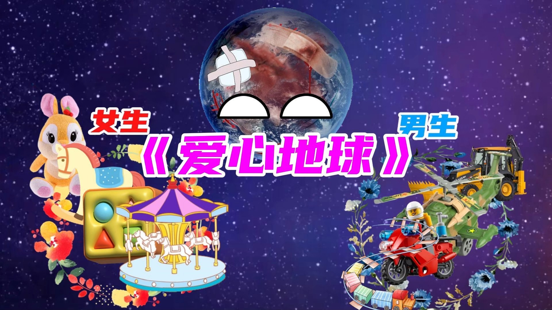 星球动画:爱心地球!哔哩哔哩bilibili