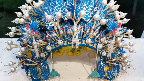 仿京剧大师梅兰芳先生的贵妃醉酒凤冠完工,满满的成就感