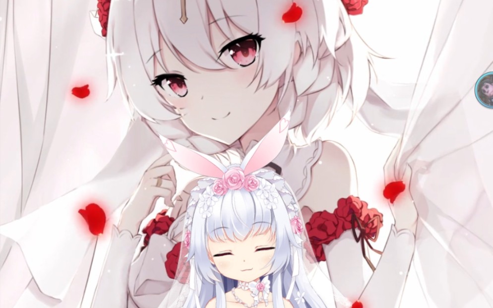 花嫁梦梦奈绝配的两个动态壁纸(月下初拥)