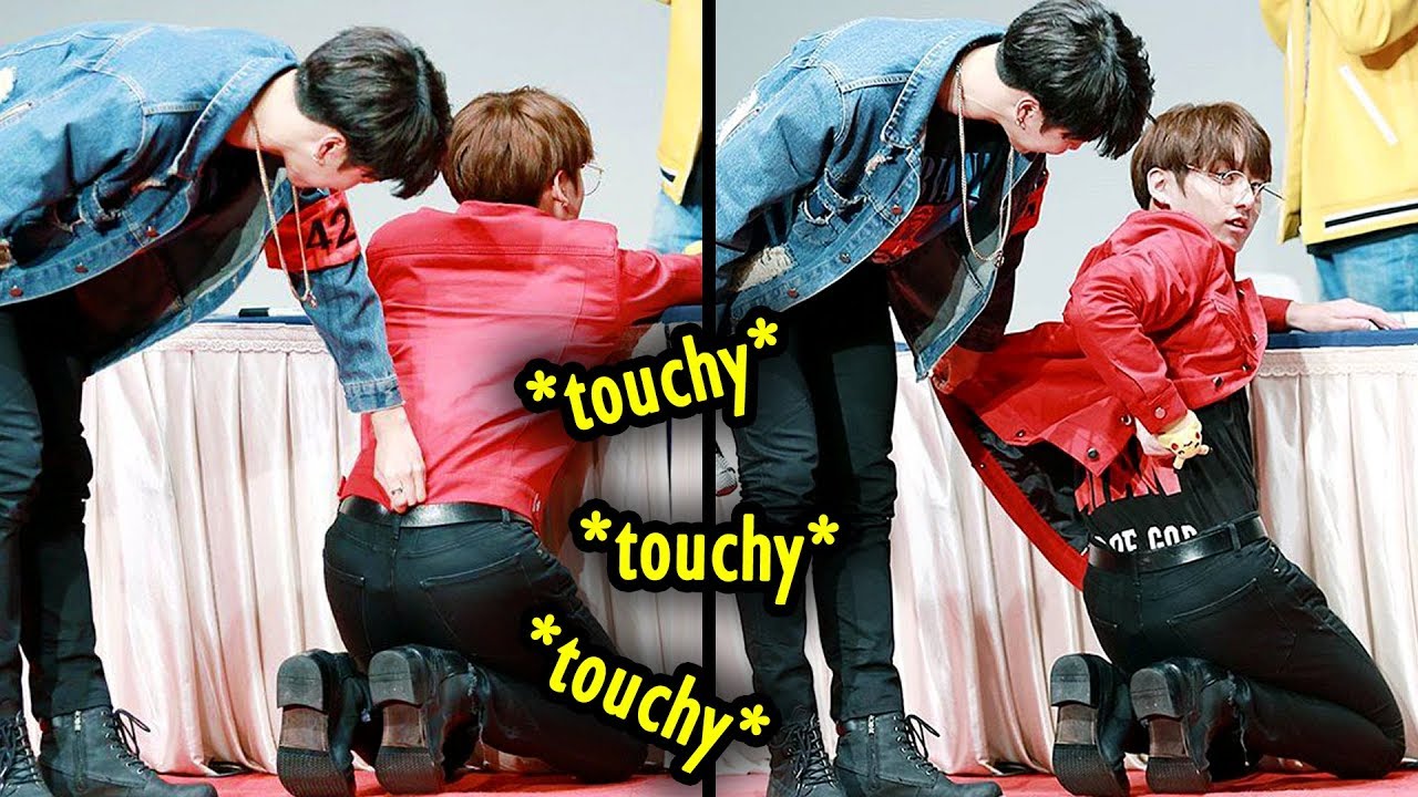 [图]【防弹少年团BTS】防弹少年团 being touchy with each other ????