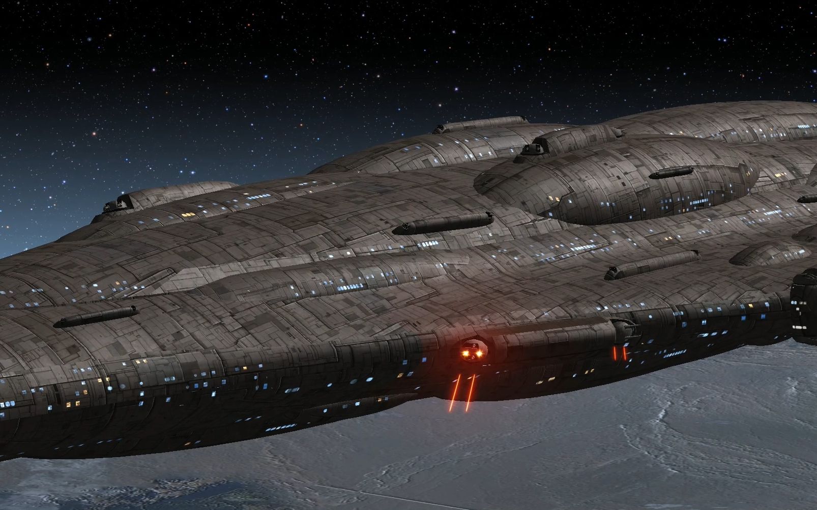 星球大战 帝国战争重制版 mc 80有翼版星际巡洋舰细节_哔哩哔哩_bili