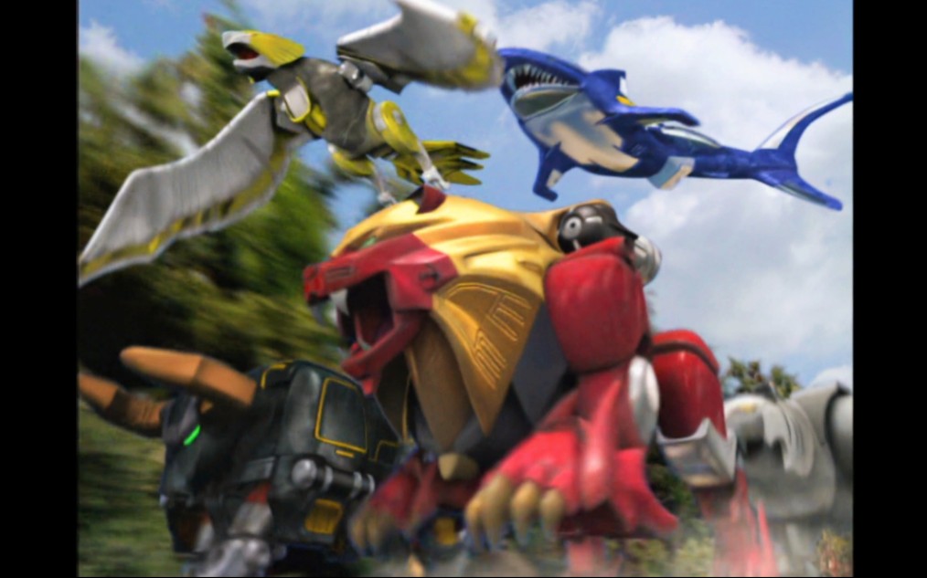 【4k】百兽战队牙吠王全形态及必杀合集