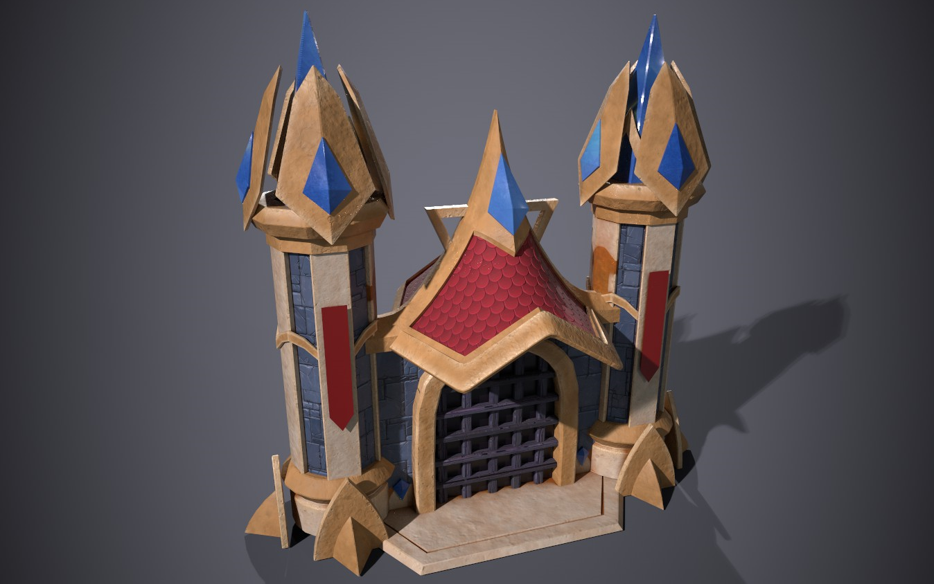 【3d建模基础知识】基础3d max城堡教学 展uv贴图,确定不看?