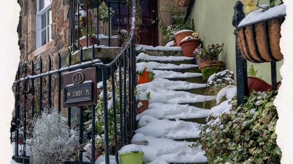 爱丁堡雪景