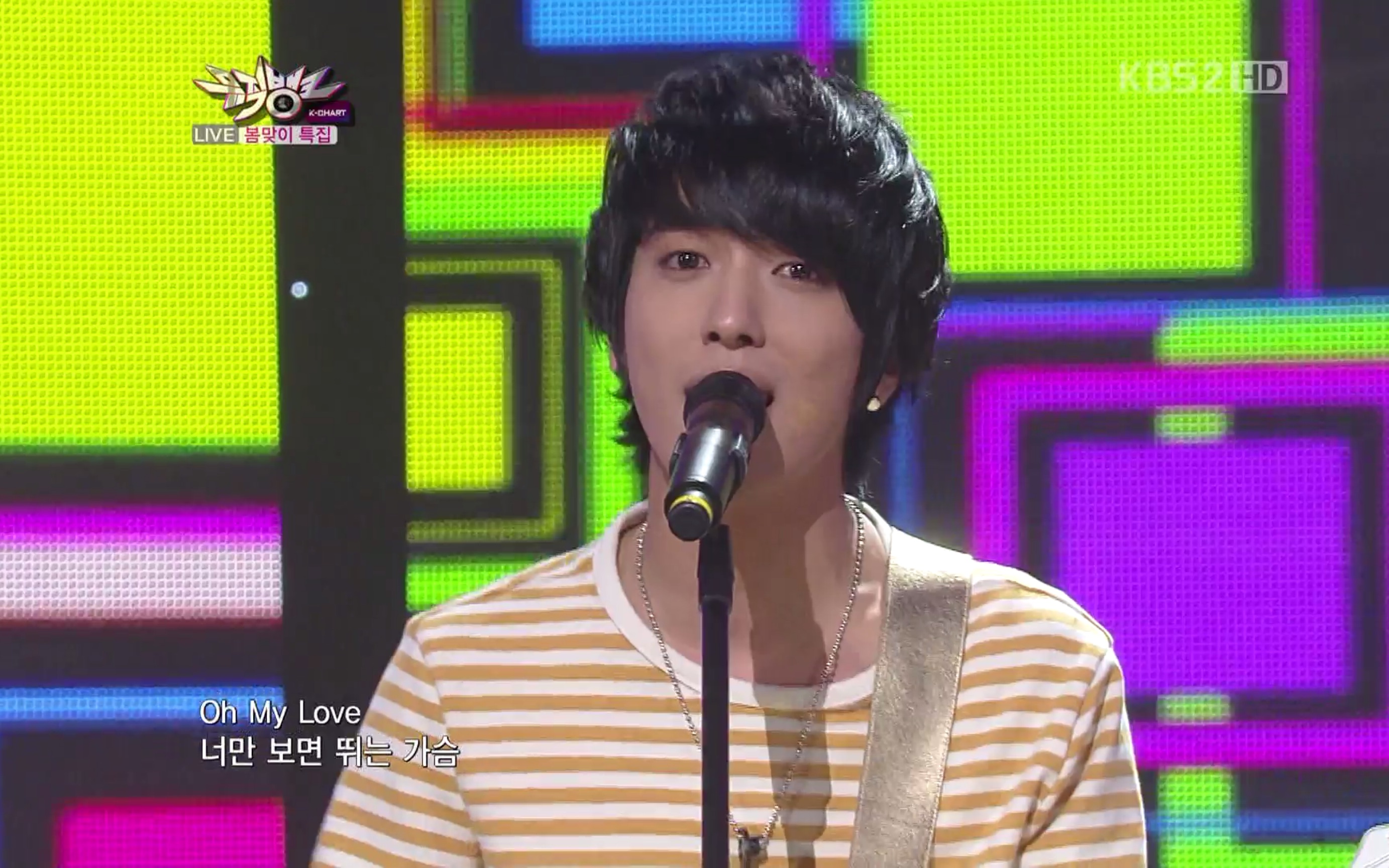 郑容和110325kbs音乐银行回归舞台lovegirlidontknowwhyintuition