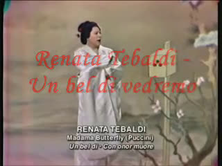 [图]Un bel dì vedremo - Renata Tebaldi 普契尼 蝴蝶夫人第二幕 "当晴朗的一天&