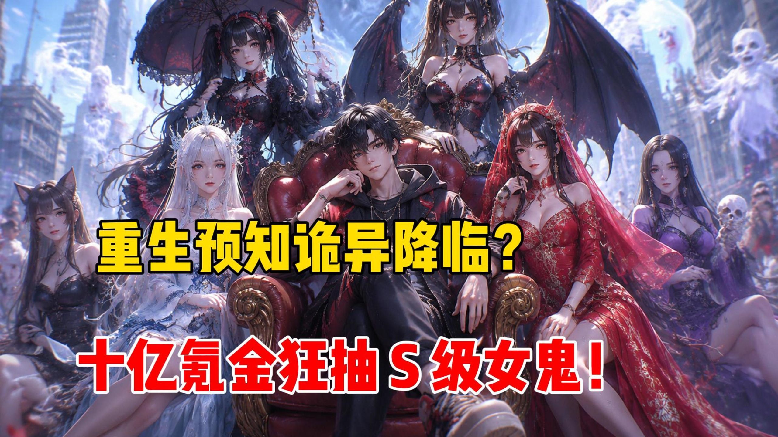 【完整版】重生回到诡异入侵现实前十天，男主发现可以靠游戏养鬼物自保，豪掷十亿疯狂抽卡，当灾难降临，全场人才懂被嘲讽的冤种竟是隐藏大佬！