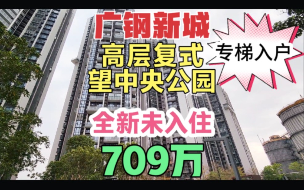 广州荔湾广钢新城高层复式 三房都可以望中央公园 专用电梯 全新未入住哔哩哔哩bilibili