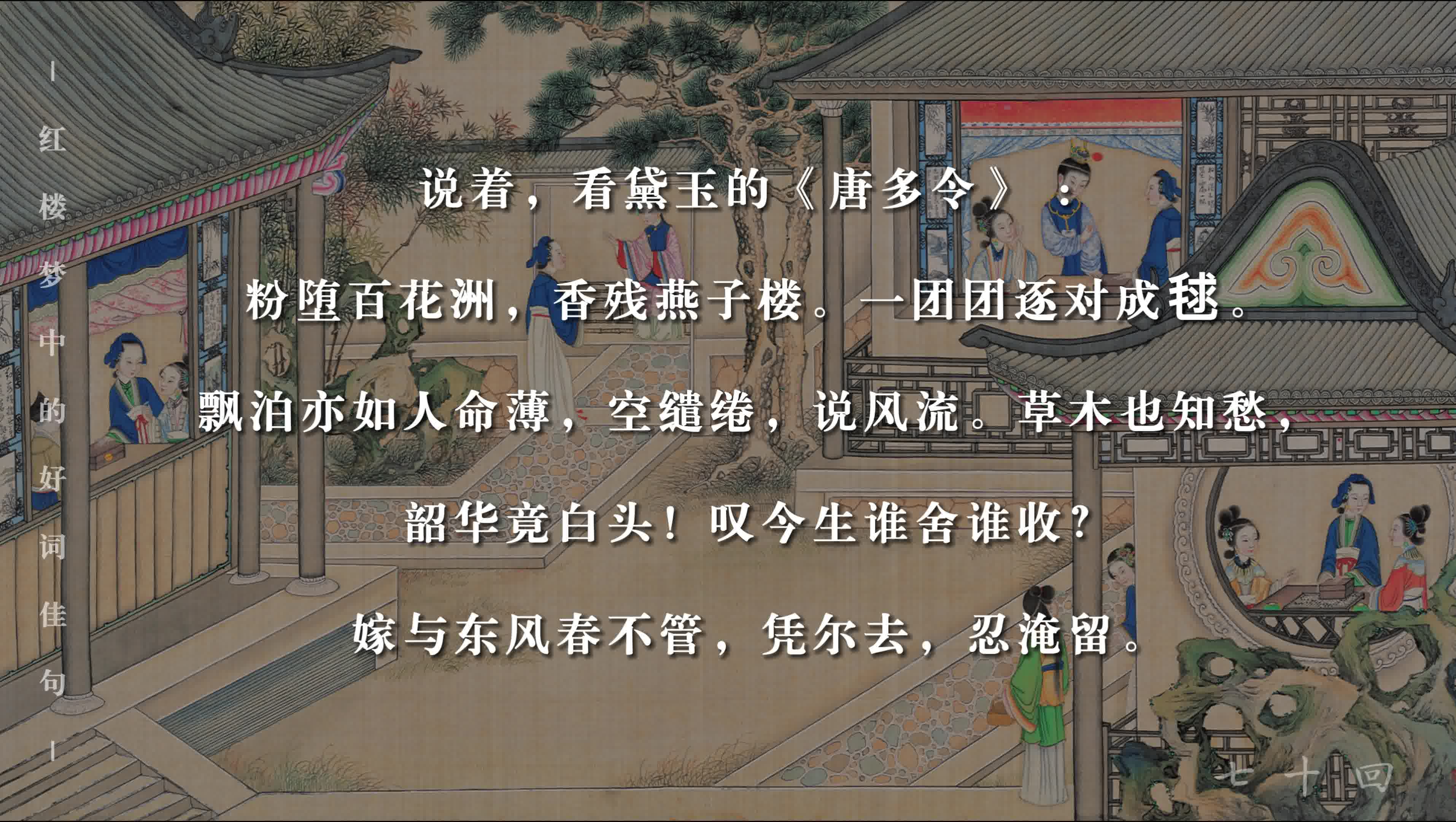 《红楼梦》好词佳句摘录