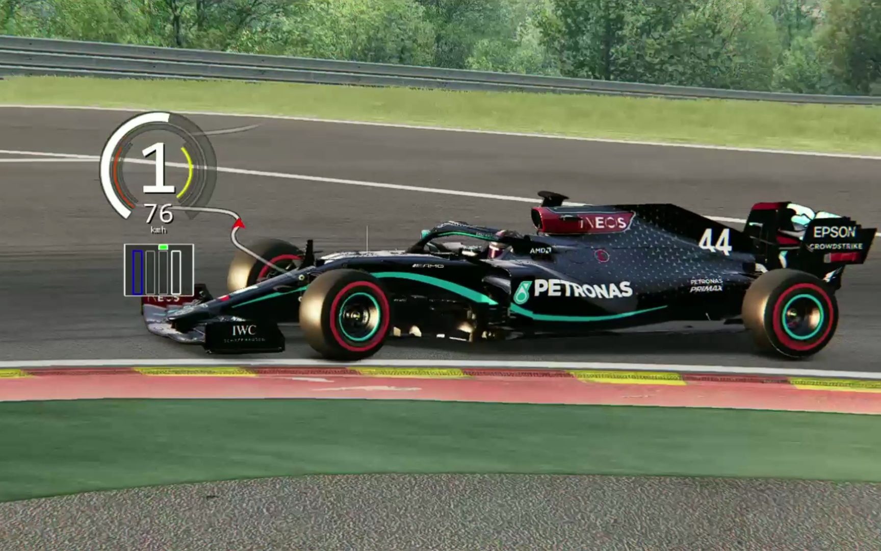 梅赛德斯奔驰w11f1赛车spa1:48:979转播