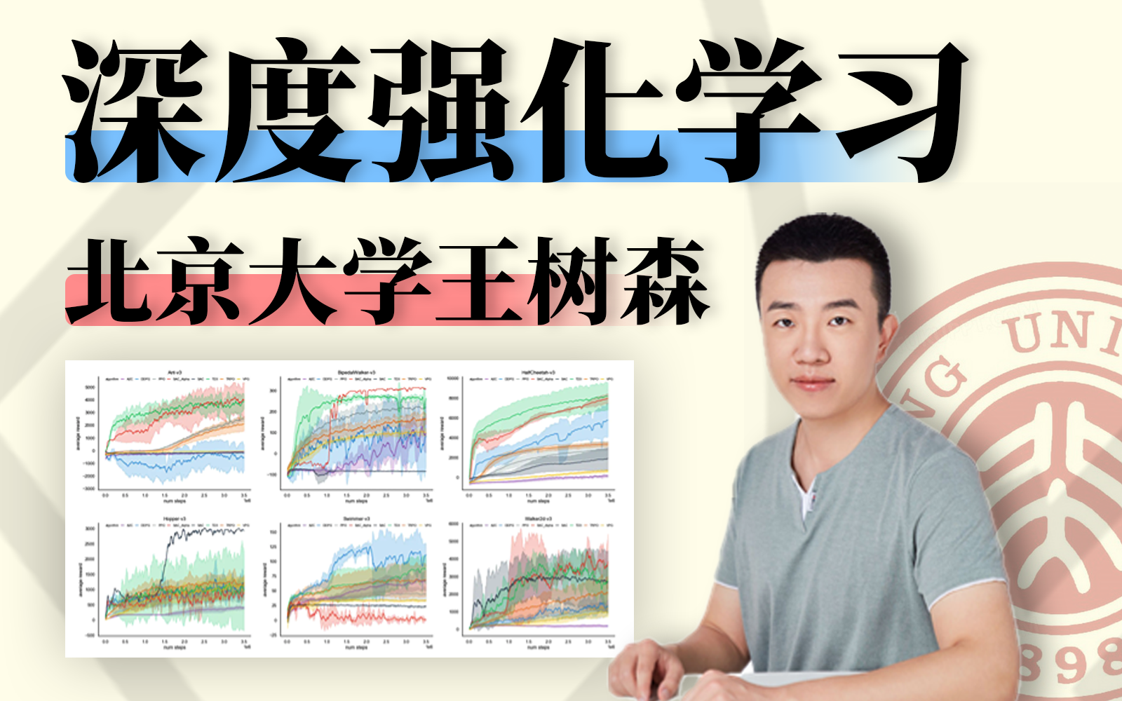 强推!北京大学王树森半天就教会了我深度强化学习,原理详解+项目实战,学不会来打我!哔哩哔哩bilibili