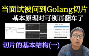 Download Video: golang经典面试题切片的基本原理-切片的结构，从此不再翻车