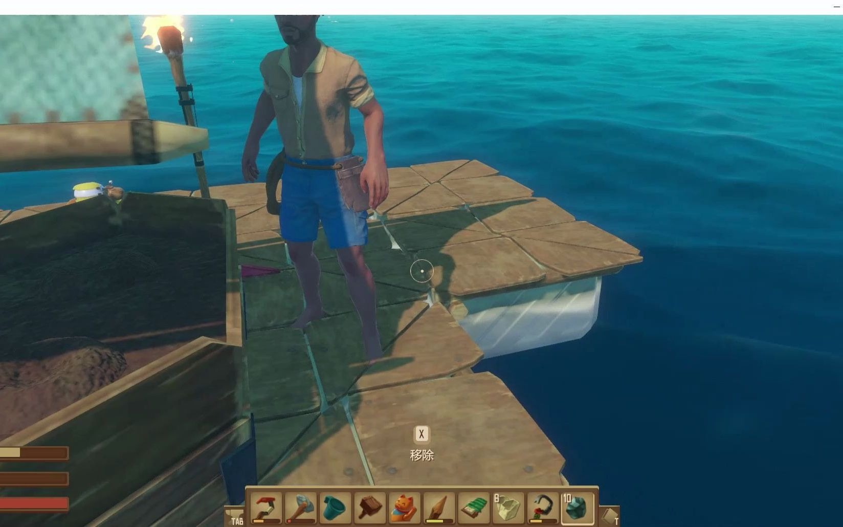 raft木筏求生第四期开始准备主线造出接收器与天线