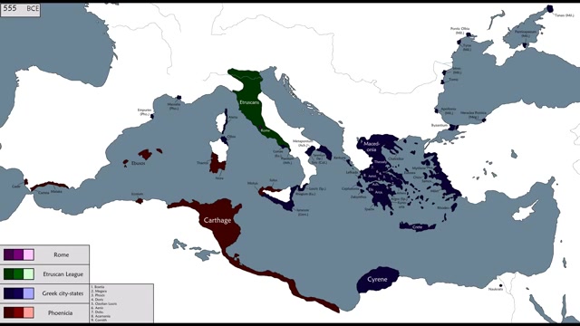 【历史地图】环地中海文明疆域历史变化图(公元前1209年至公元前146年)哔哩哔哩bilibili