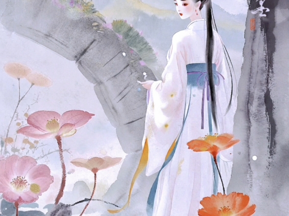 呱州女·小雅集|得闲露一露,提高知名度#古风人物插画 #国风古韵