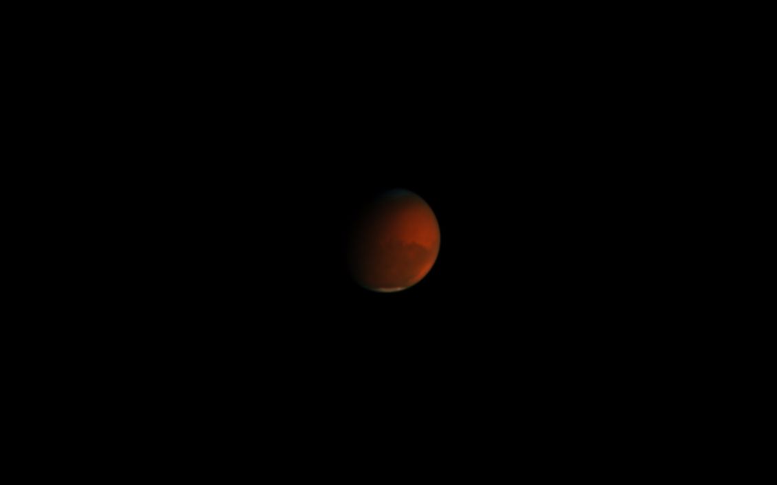 望远镜火星实拍图片