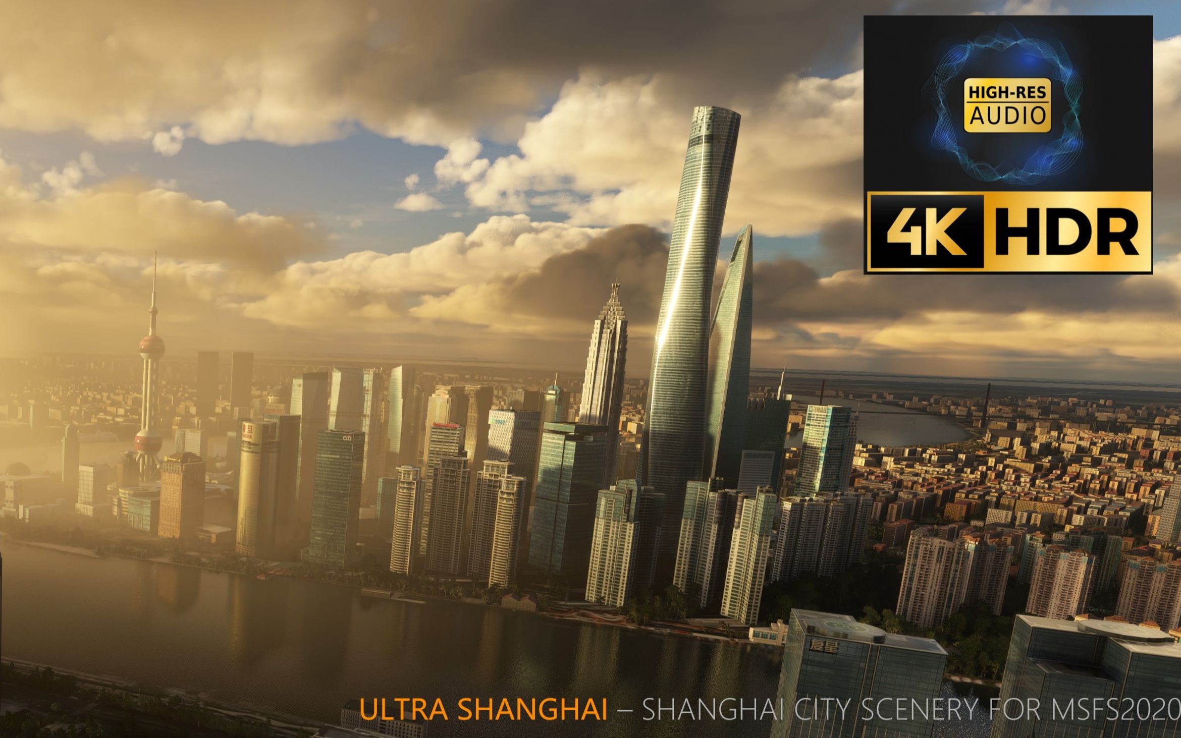 [图]【4K/HDR/无损】模拟飞行世界巡礼-上海 领略东方之都的魅力