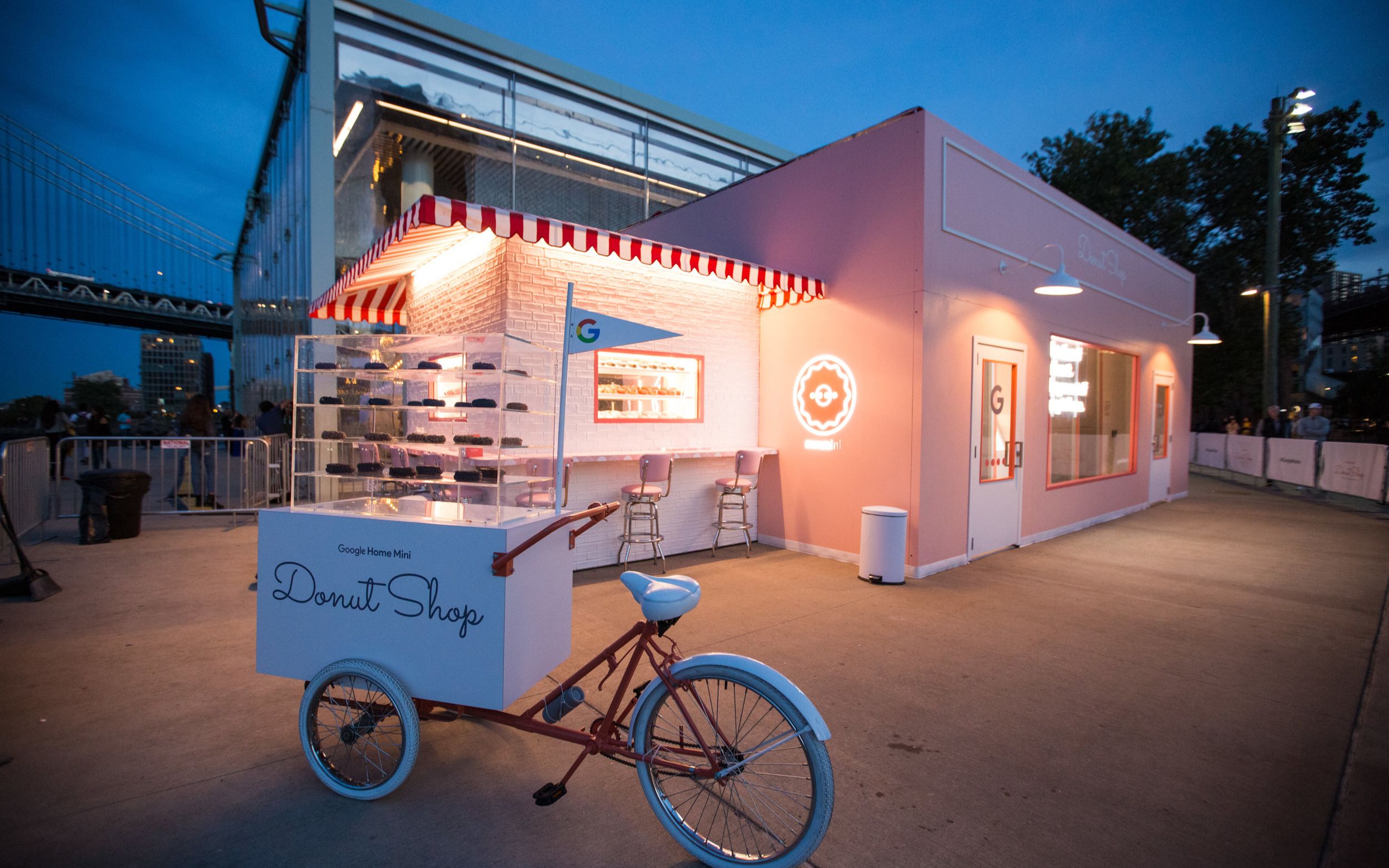 "甜甜圈店"——谷歌迷你智能音箱巡回推广活动