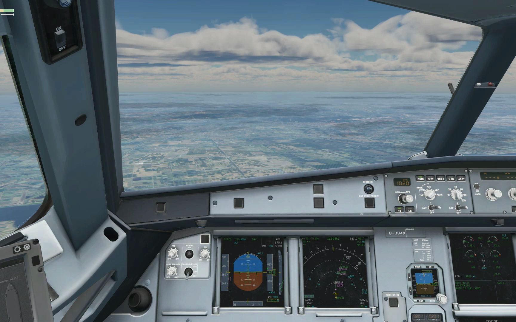 【x-plane11】北部湾航空a320 落地 武汉天河国际机场 04r跑道