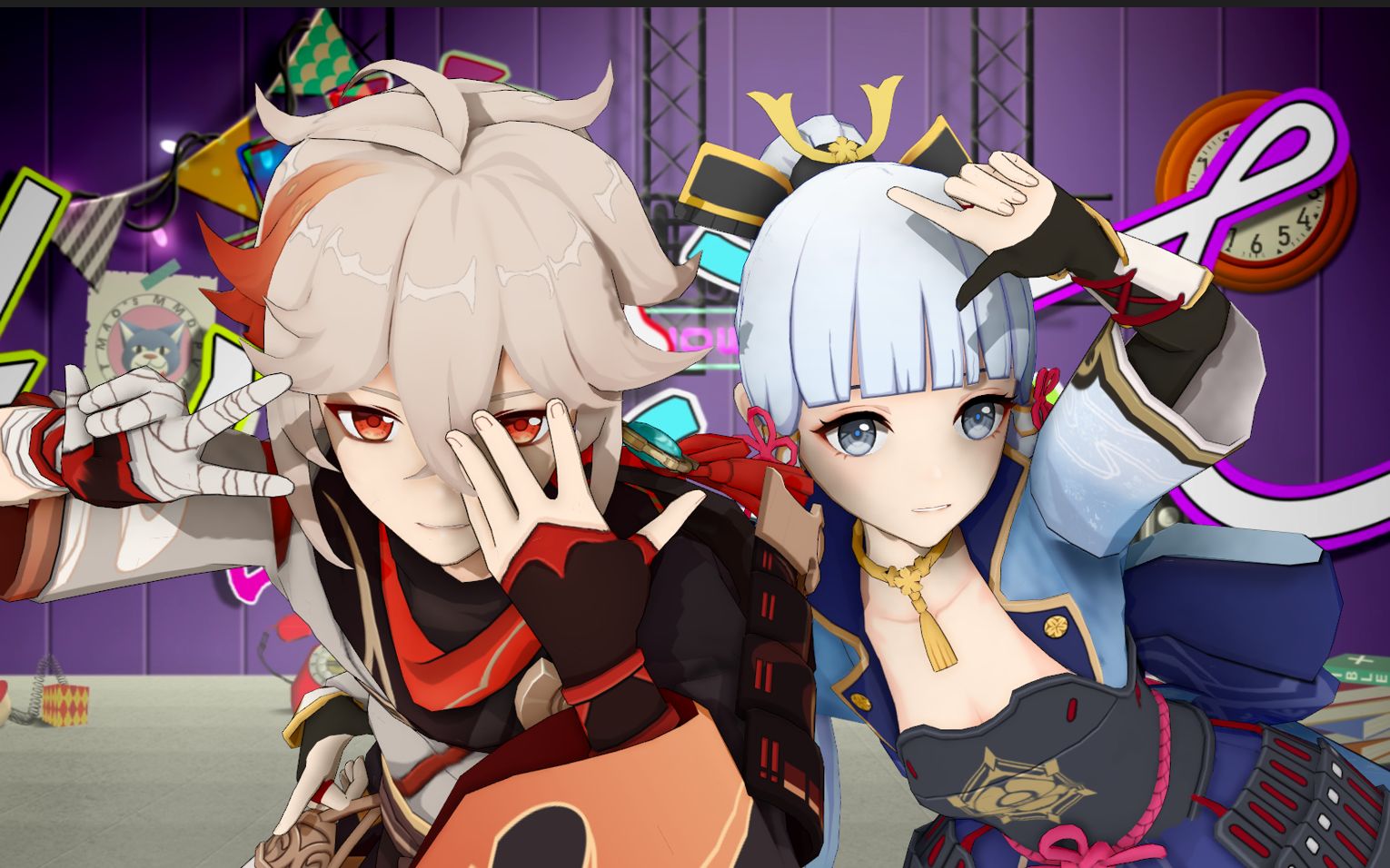 【原神mmd】成为万叶和绫华的信徒吧☆roki【枫华】_哔哩哔哩_bili