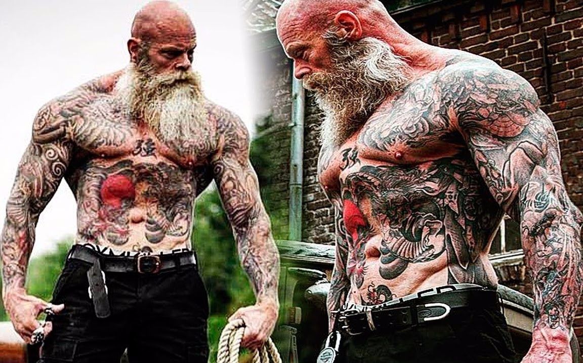 Workout Monster? Old Tattooed Bodybuilder | Motivational Video 2017哔哩哔哩bilibili