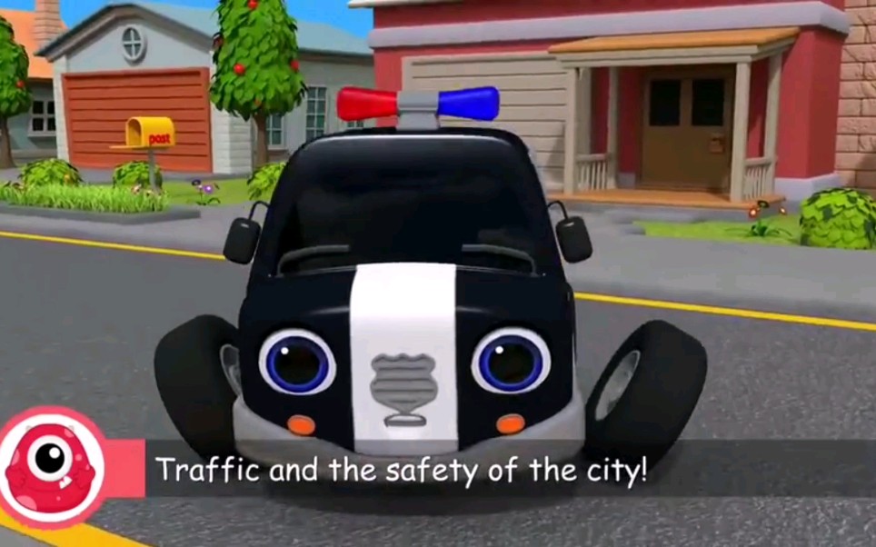 英语启蒙动画片toymonster英文儿歌iampolicecar我是警车