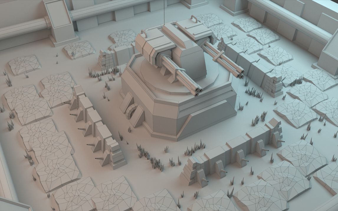 建模人必看3dmax场景建模大学生毕业设计小案例制作全过程教学