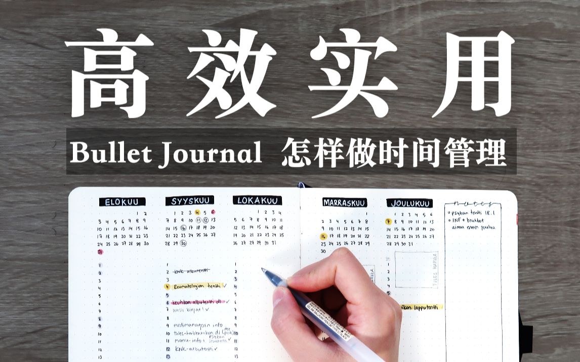 [图]高效简单零压力的子弹笔记 | 让你自律的时间管理 | Bullet Journal | 干货分享