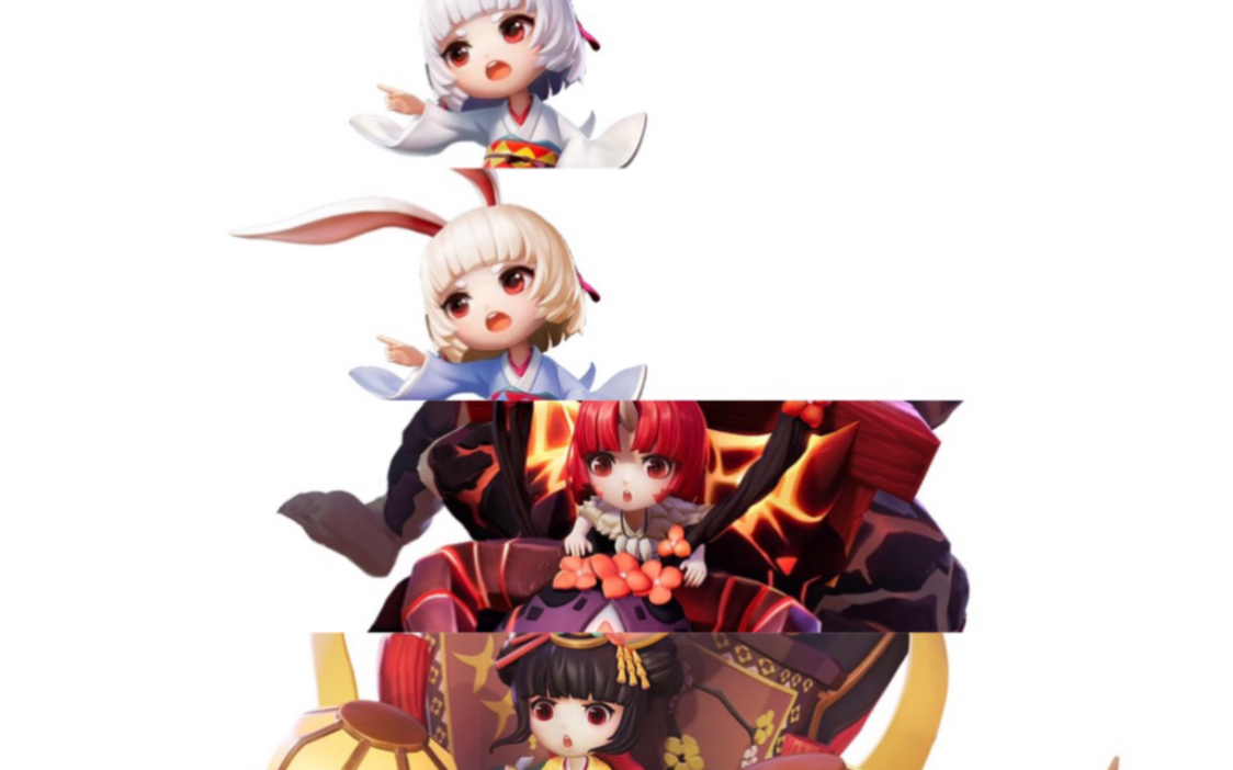 《决战平安京》山兔四语对比【 两版中文】